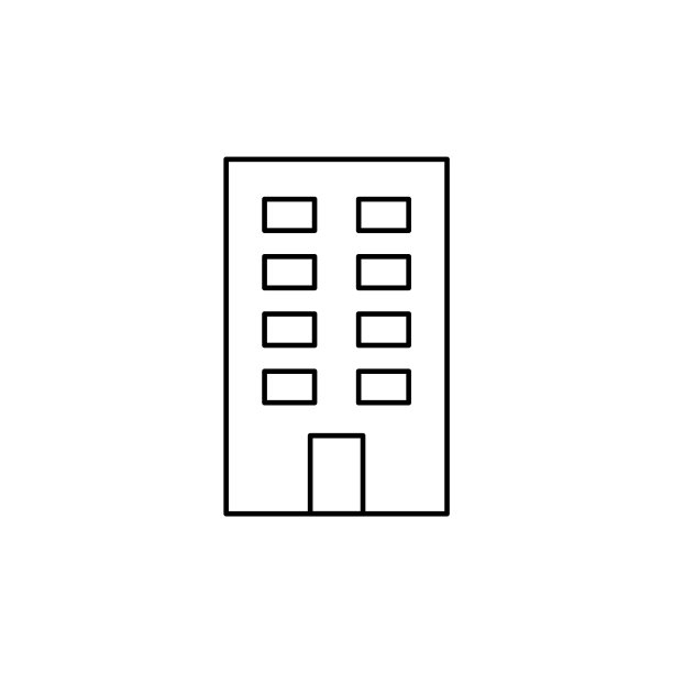 建筑线条图标图片下载