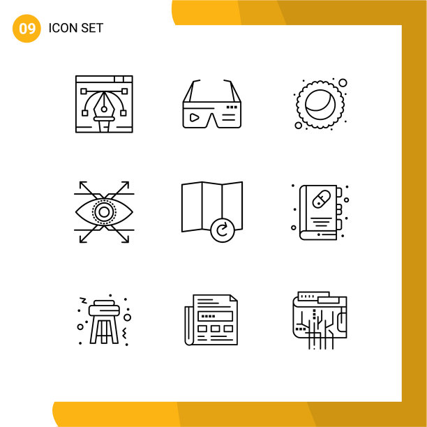 9 .通用轮廓符号符号刷新图片下载