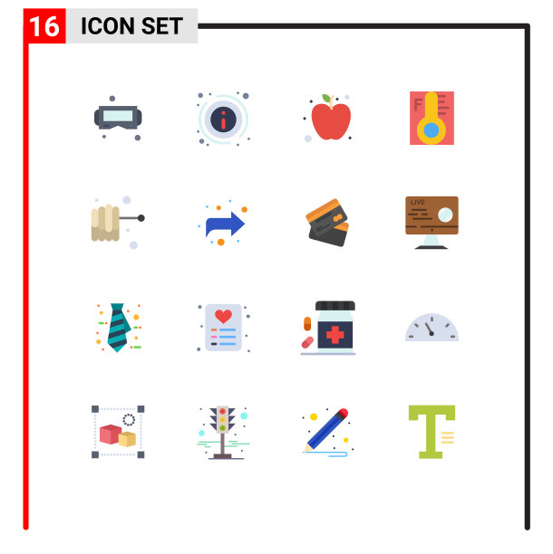 16用户界面平面彩色包装现代标识图片下载