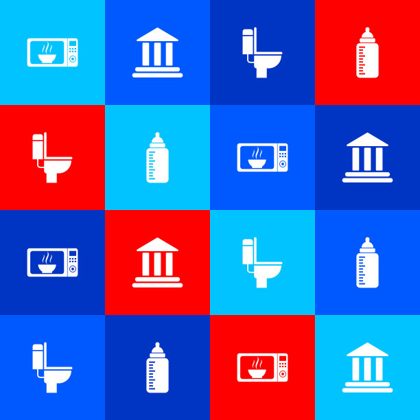 设置微波炉银行大楼抽水马桶和图片下载