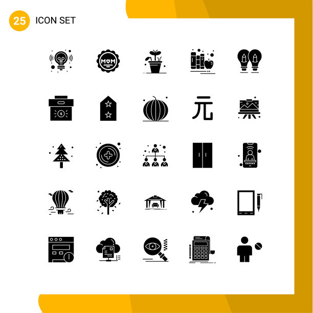 通用图标符号组25现代立体图片下载