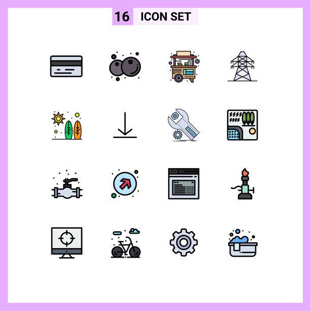 平色填充线包16通用图片下载