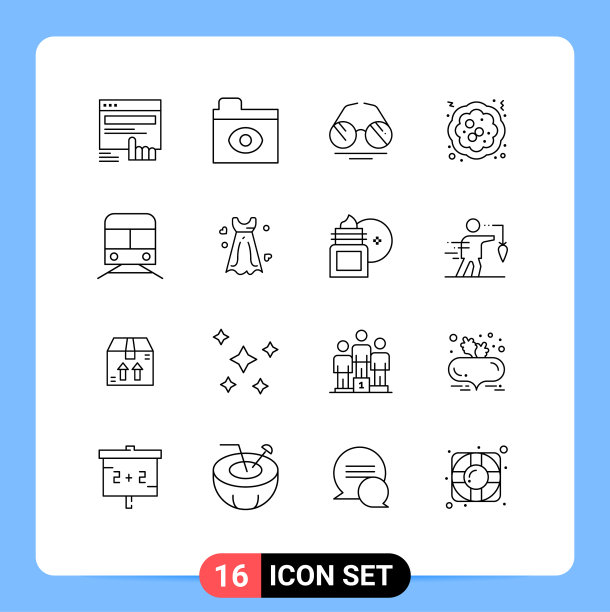 现代集16轮廓象形地铁图片下载