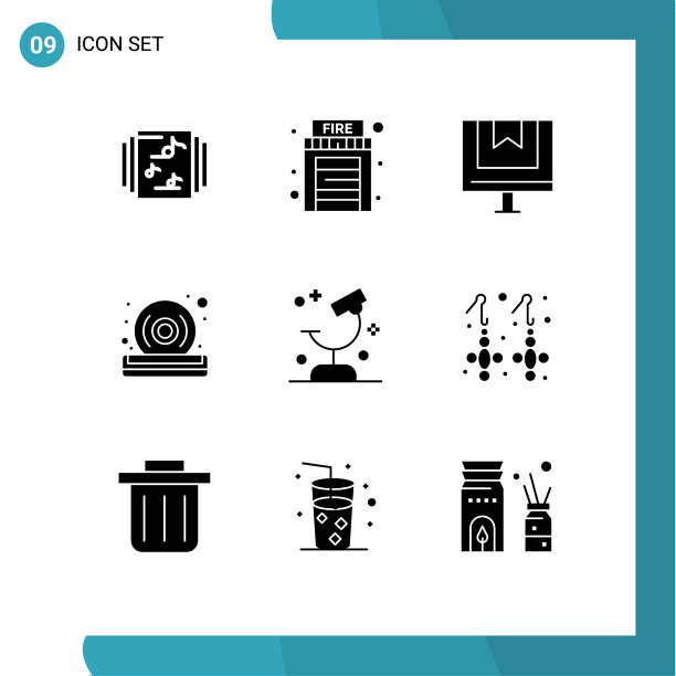 股票图标包9行符号和符号图片下载