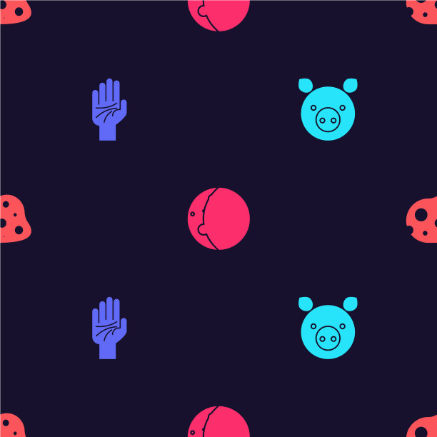 设猪黄道相手食日图片下载