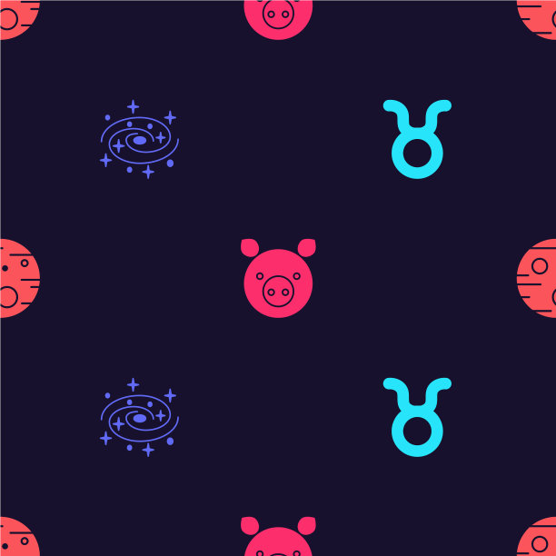 设定金牛星座银河螺旋星系猪图片下载