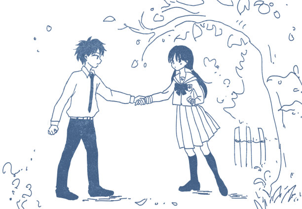 男孩拉着女孩的手图片下载