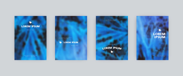 一组矢量海报模板图片下载