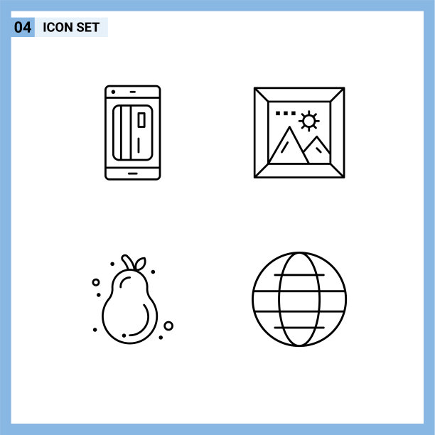 第四组填充线和平色标志图片下载