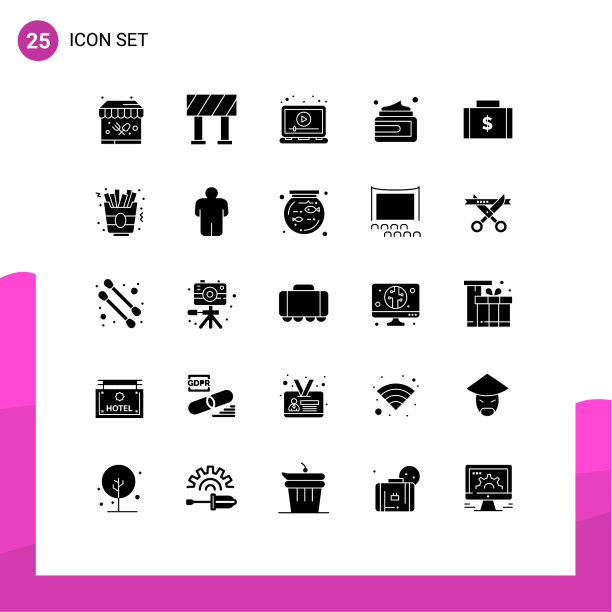 主题立体符号和可编辑符号的25个图片下载