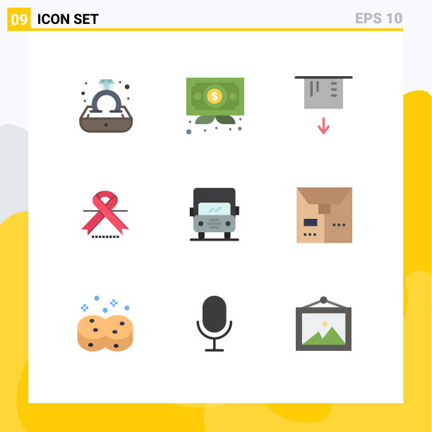 9 .主题平色和可编辑的符号图片下载