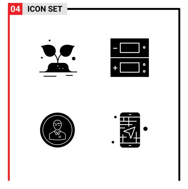 实字形包装通用符号绿色图片下载