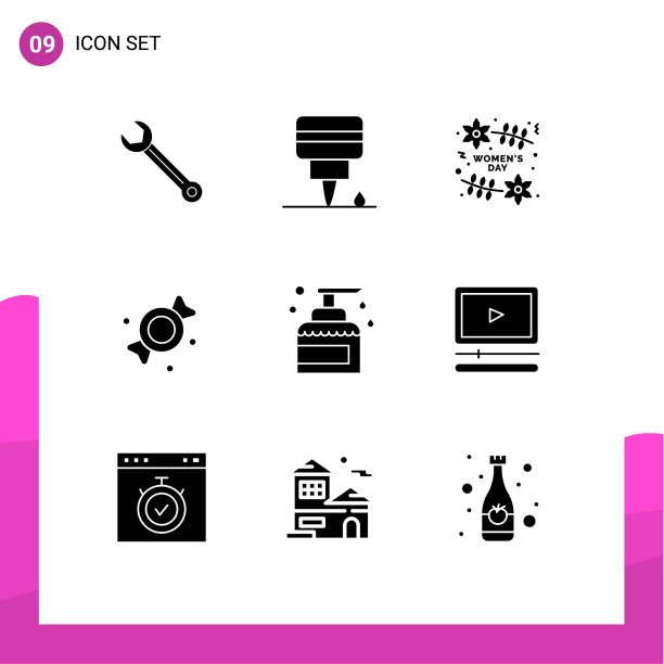 象形文字设置9个简单的立体字形保存图片下载