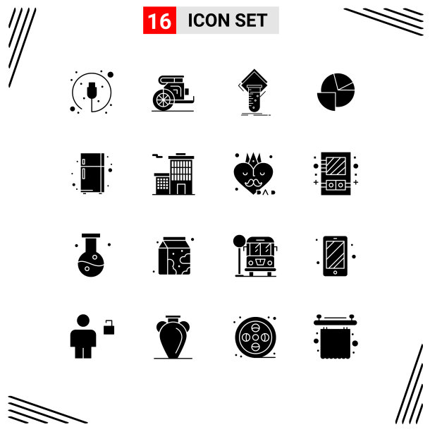 移动界面立体字形设置16个象形文字图片下载