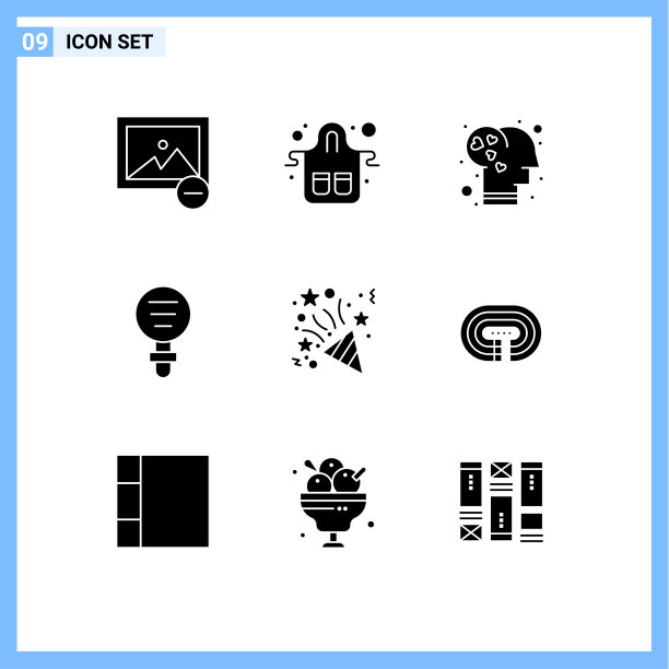 为圣诞节在网格上设置9个实字形图片下载