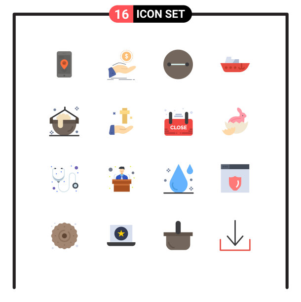 16平色概念为网站移动和图片下载