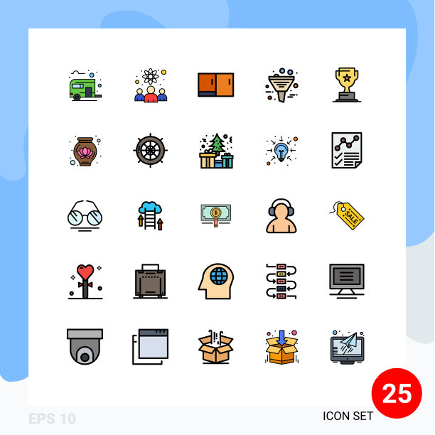 填充线平色包25通用图片下载