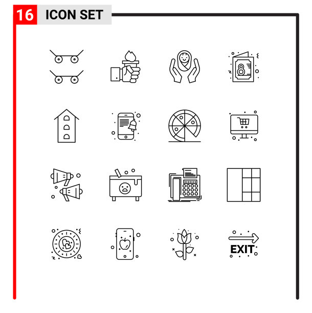 16适用于网络和移动的通用大纲图片下载