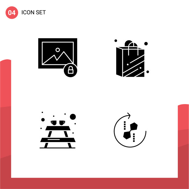 组4固体符号符号和符号图片下载