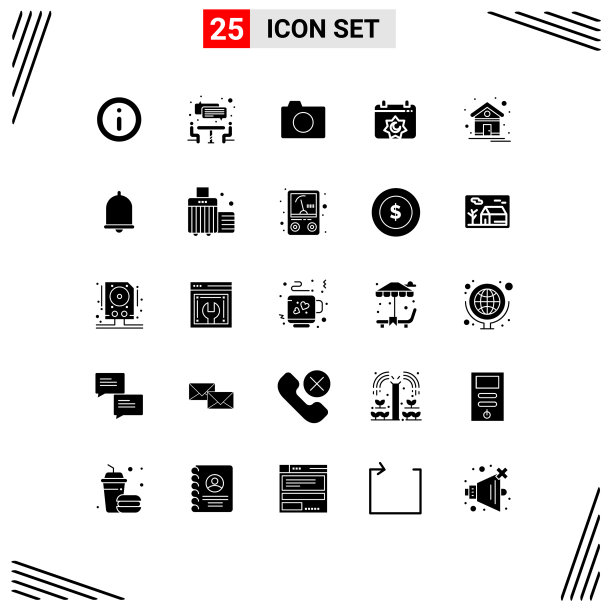 组25现代固体象形文字设置为主页图片下载