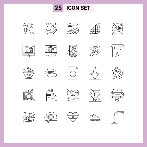 主题线和可编辑的符号图片下载