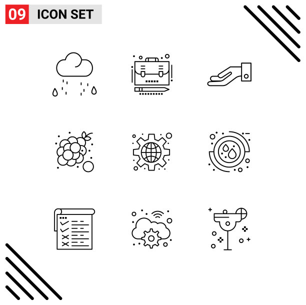 现代集9轮廓和符号等图片下载