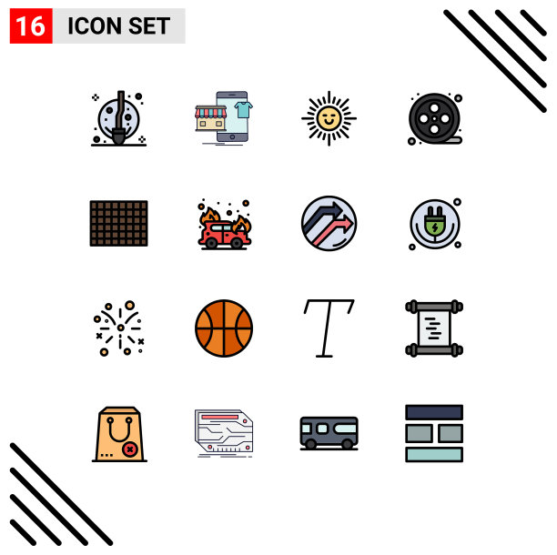 用户界面包16基本平色填充图片下载