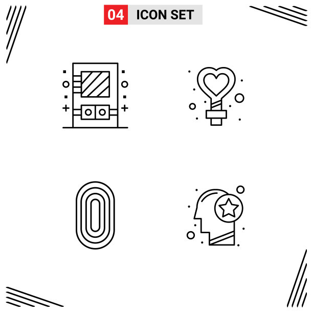 第四组填充线和平色标志图片下载