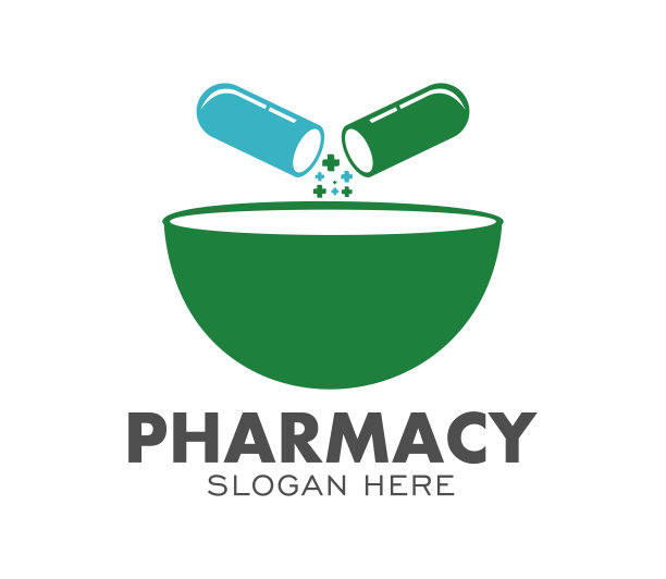 医药标识设计模板。向量的标志。医学的图标图片下载