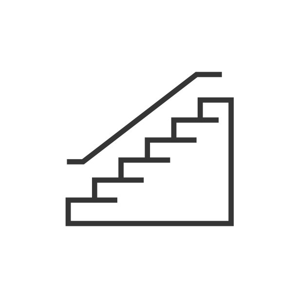 楼梯符号图标矢量插图图片下载