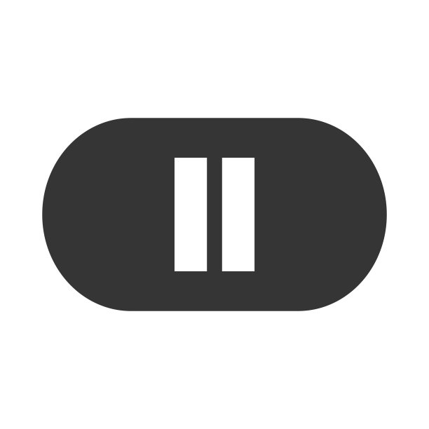 暂停按钮图标矢量插图图片下载