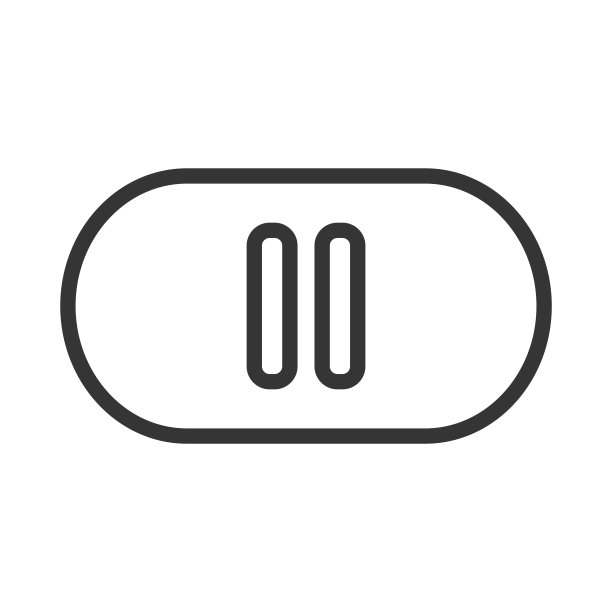 暂停按钮图标矢量插图图片下载