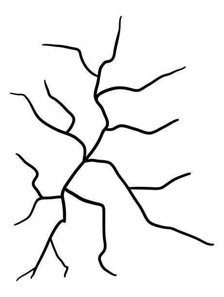 金杉木黑色轮廓孤立在白色背景，库存插图设计图片下载