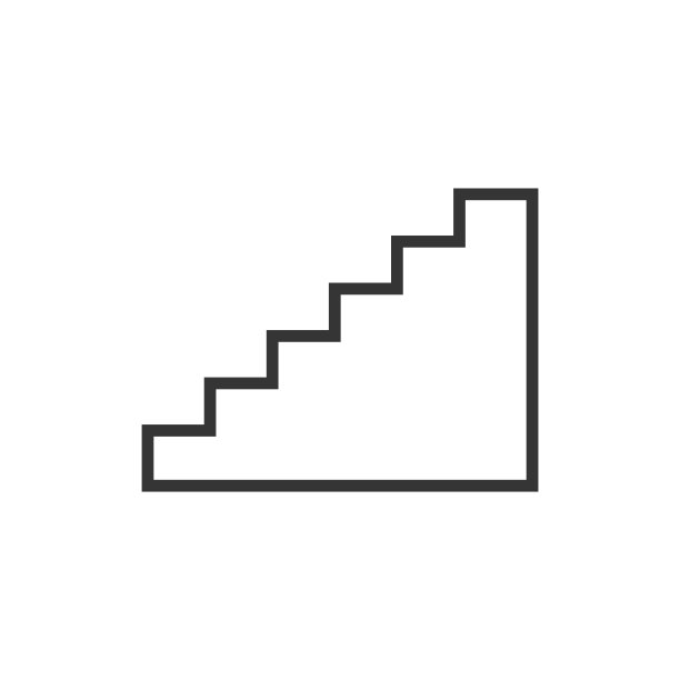 楼梯符号图标矢量插图图片下载