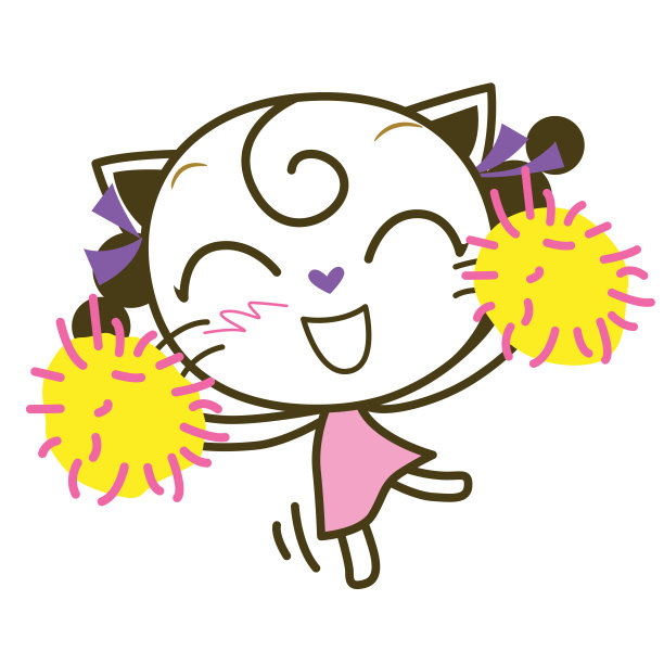 凯蒂猫女孩的角色，矢量插图图片下载