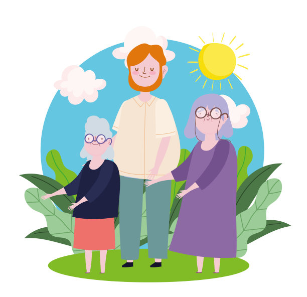 者祖母卡通图片下载