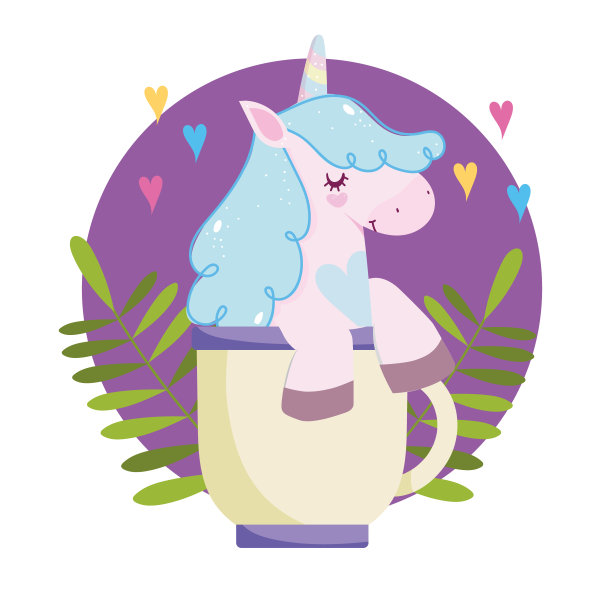 可爱的独角兽杯图片下载