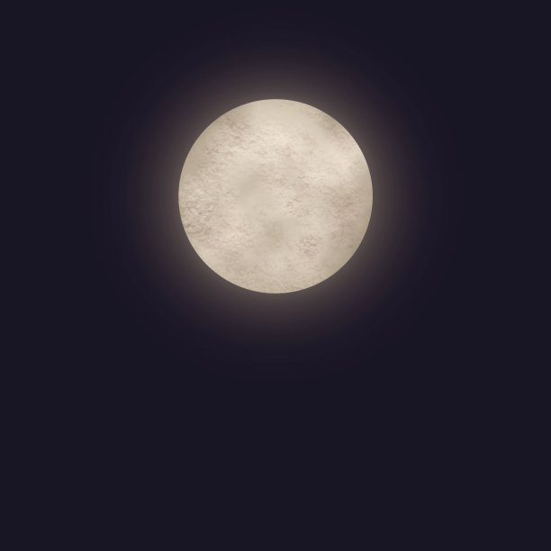 月亮孤立在蓝色图片下载