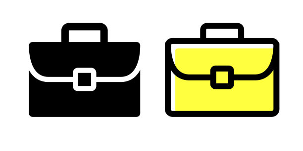 包，业务，办公室职员矢量图标插图材料图片下载