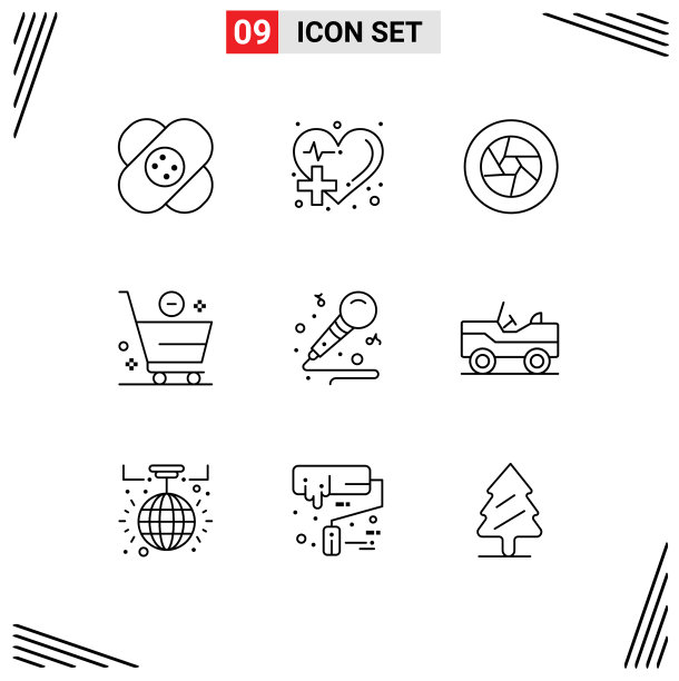 9 .通用轮廓符号符号减图片下载