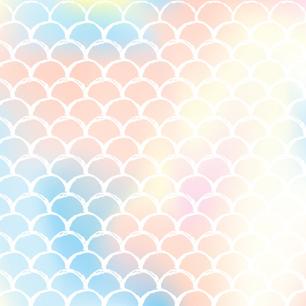 梯度美人鱼背景与全息尺度。图片下载