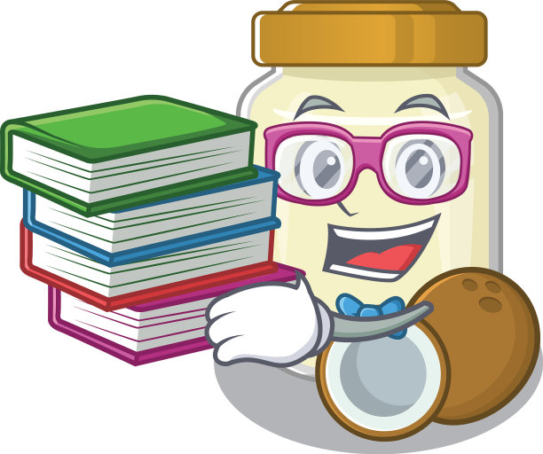 吉祥物卡通椰子黄油研究图片下载