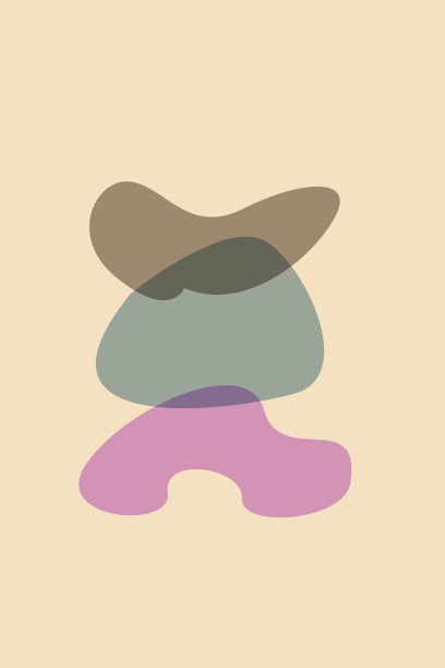 抽象极简形状图案背景。矢量平面插图图片下载