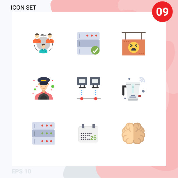 打包9辆创意平色出租车图片下载