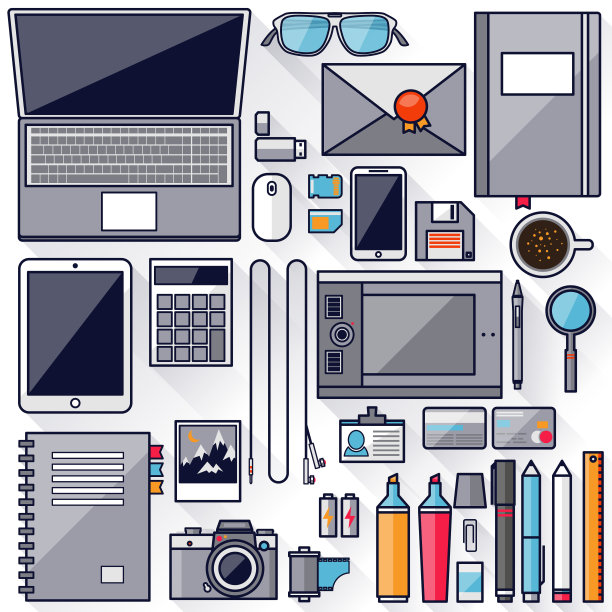 平面现代设计矢量插图概念图片下载