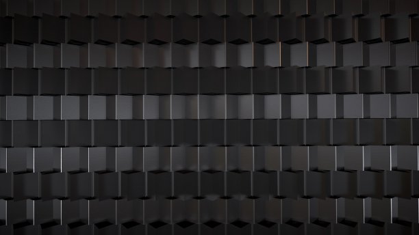 抽象金属几何结构三维计算机生成背景图片下载