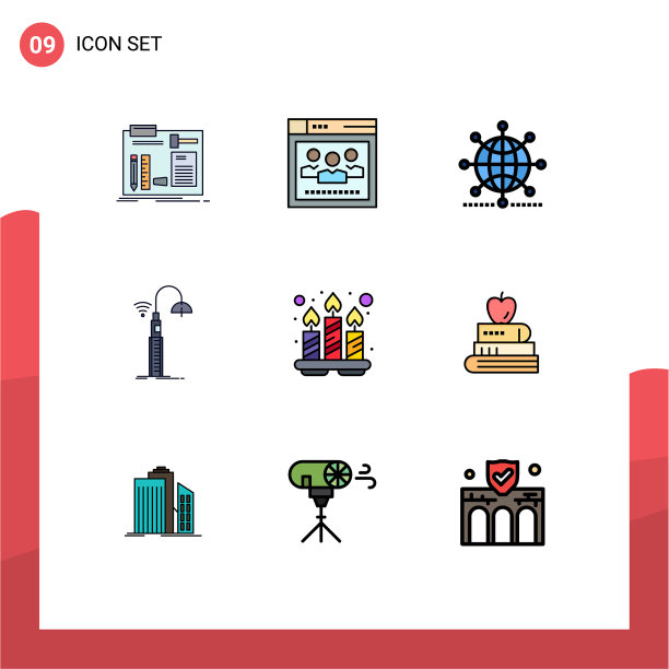 包9的创意填充线平色图片下载