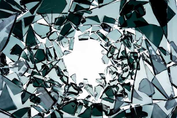 碎玻璃上的白色背景，照片高分辨率纹理装饰背景对象设计图片下载