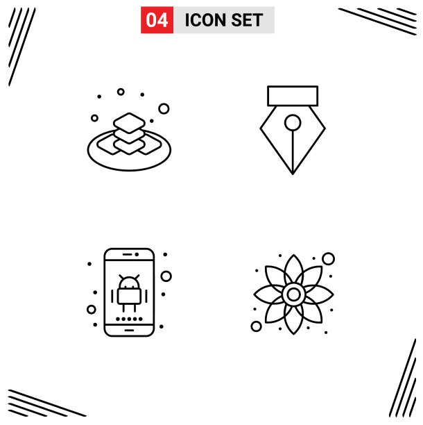 4线概念为网站移动和应用甜蜜图片下载