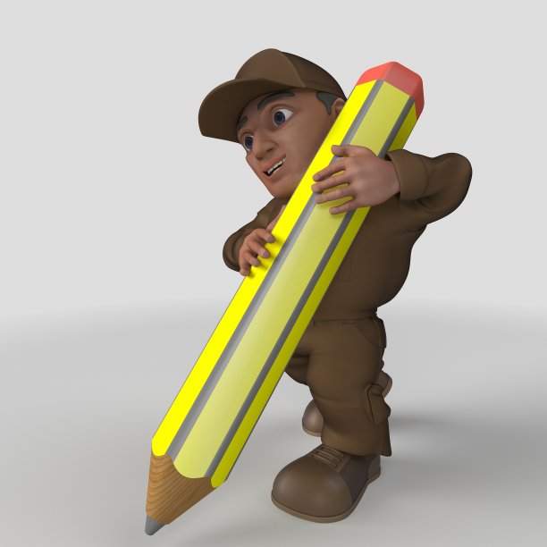 3D卡通送货司机图片下载